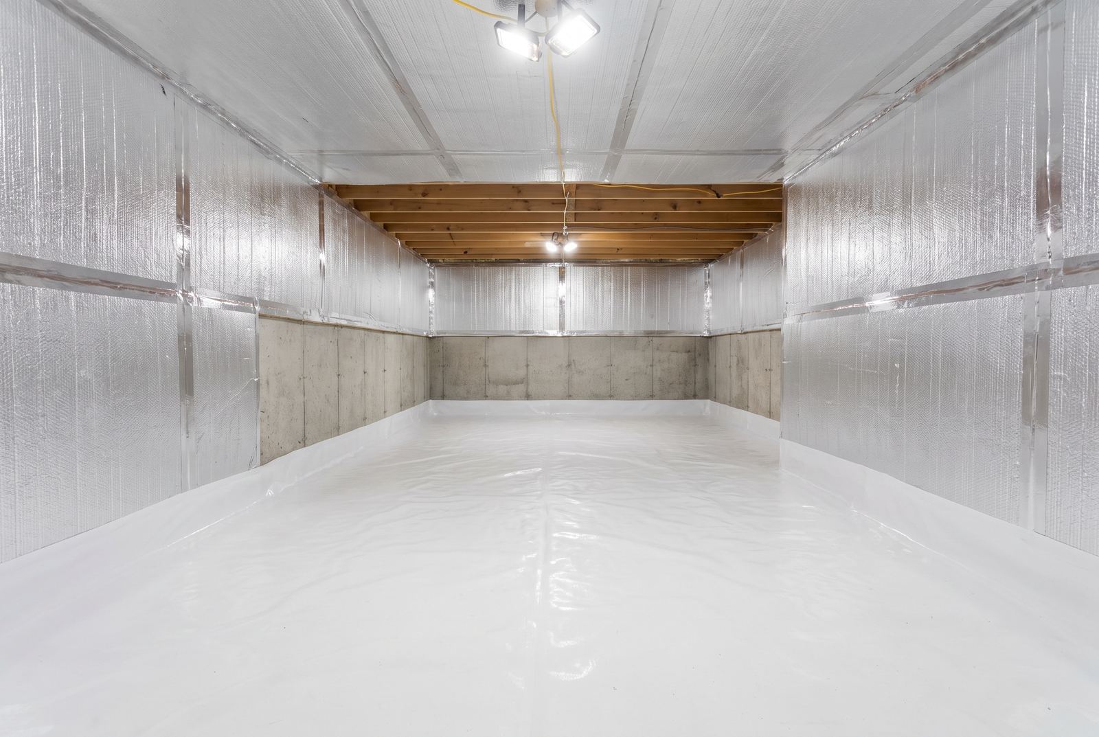 Insulated crawl space walls